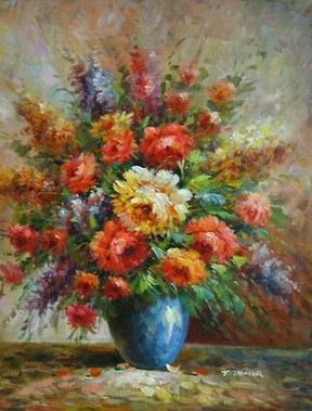 Flower oil painting
