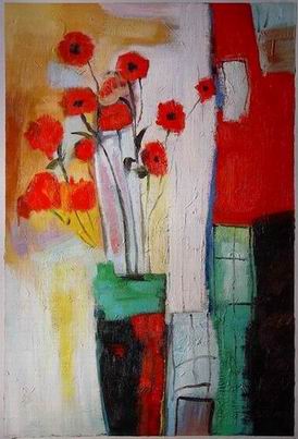 Flower oil painting