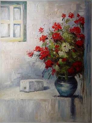 Flower oil painting