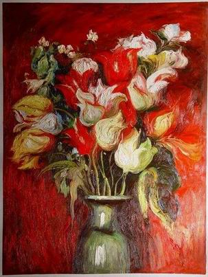 Flower oil painting