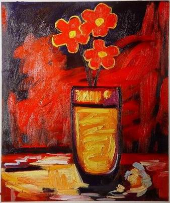 Flower oil painting