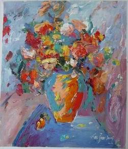 Flower oil painting