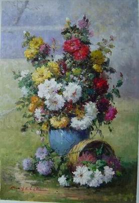 Flower oil painting