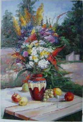 Flower oil painting