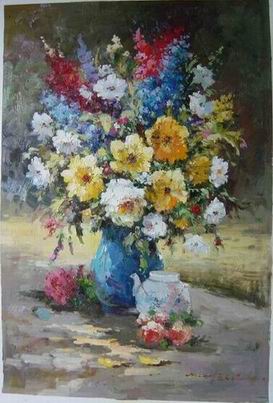 Flower oil painting