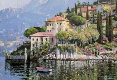 Mediterranean oil painting
