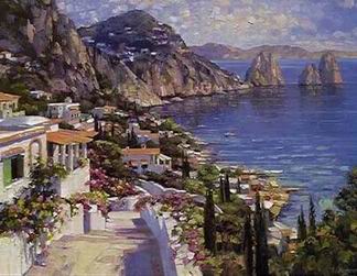 Mediterranean oil painting