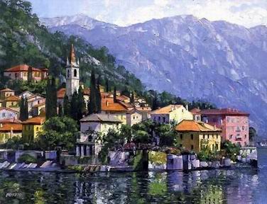 Mediterranean oil painting