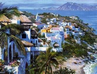 Mediterranean oil painting