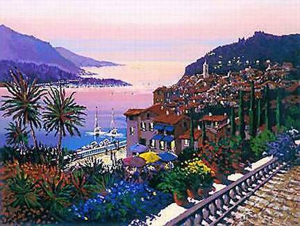 Mediterranean oil painting