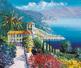 Mediterranean oil painting