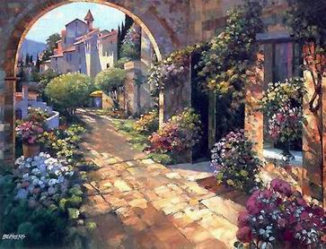 Mediterranean oil painting