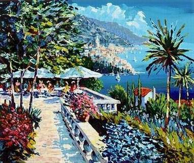 Mediterranean oil painting