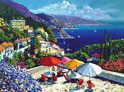 Mediterranean oil painting