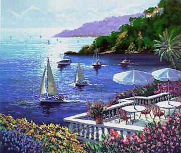 Mediterranean oil painting