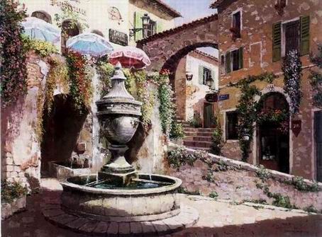 Mediterranean oil painting
