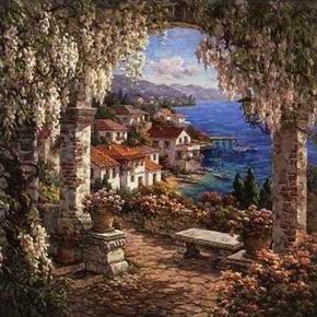 Mediterranean oil painting