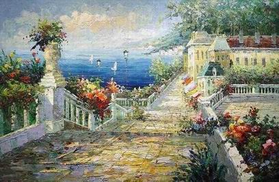 Mediterranean oil painting