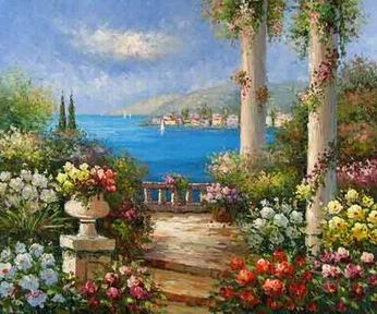 Mediterranean oil painting