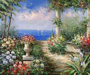 Mediterranean oil painting