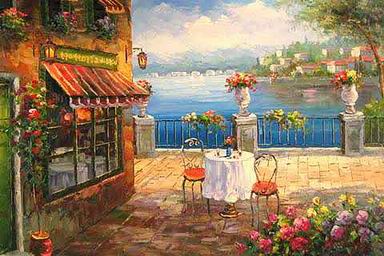 Mediterranean oil painting