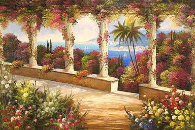 Mediterranean oil painting