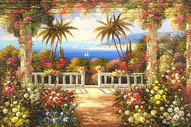Mediterranean oil painting