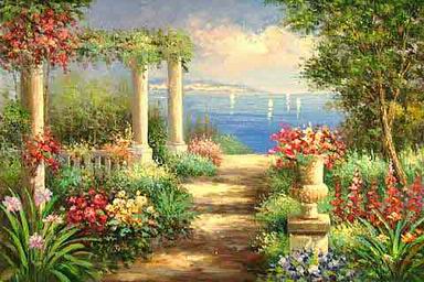 Mediterranean oil painting