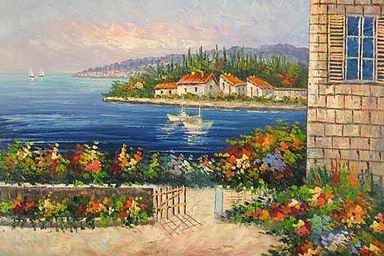 Mediterranean oil painting
