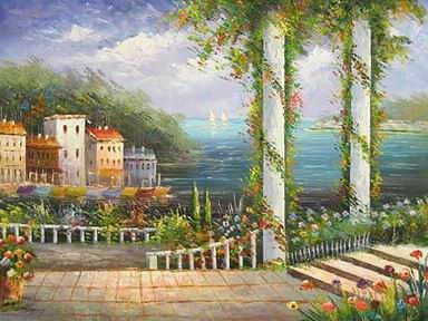 Mediterranean oil painting