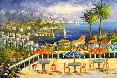 Mediterranean oil painting