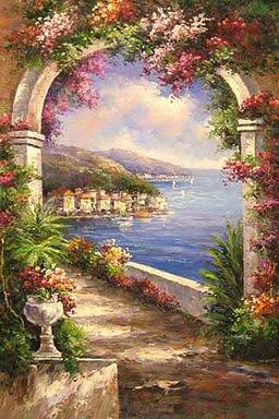 Mediterranean oil painting