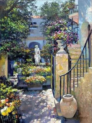 Mediterranean oil painting