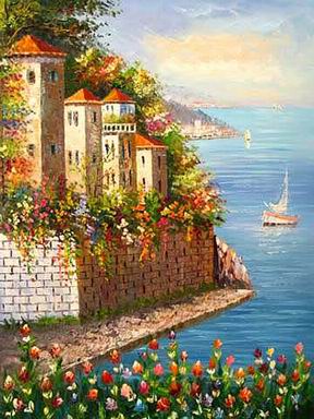 Mediterranean oil painting