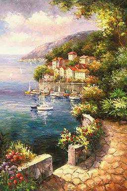 Mediterranean oil painting