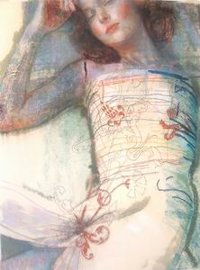 New profile oil painting