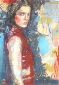 New profile oil painting