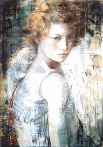 New profile oil painting