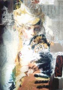 New profile oil painting