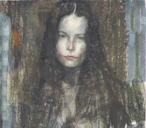 New profile oil painting