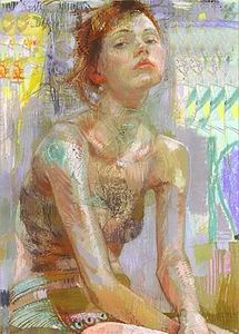 New profile oil painting