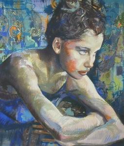 New profile oil painting