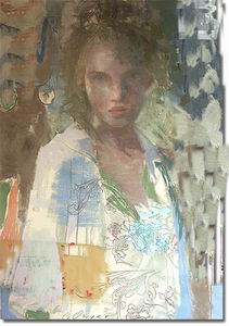 New profile oil painting