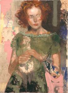 New profile oil painting