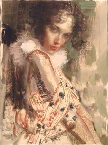 New profile oil painting