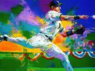 Sports oil painting