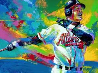 Sports oil painting