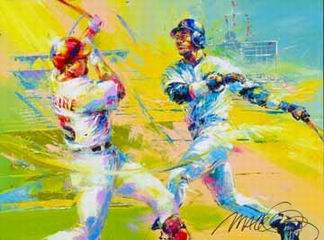 Sports oil painting
