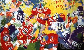 Sports oil painting