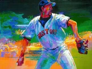 Sports oil painting